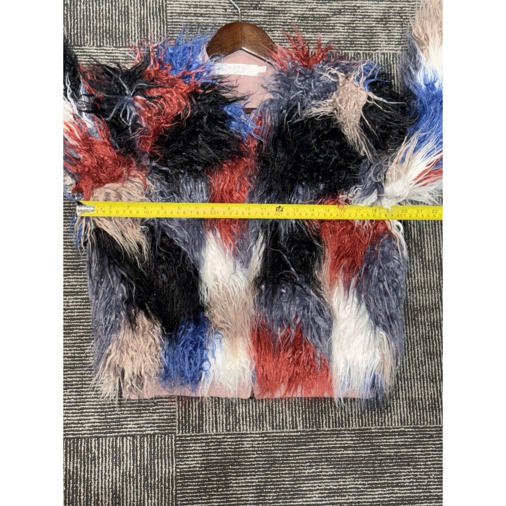 Multicolor Faux Fur Jacket - Picture 8 of 11